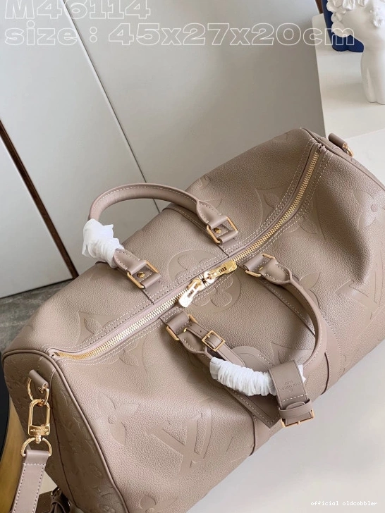 Official oldcobbler VUITTON 45 BANDOULIÈRE KEEPALL LOUIS 0724